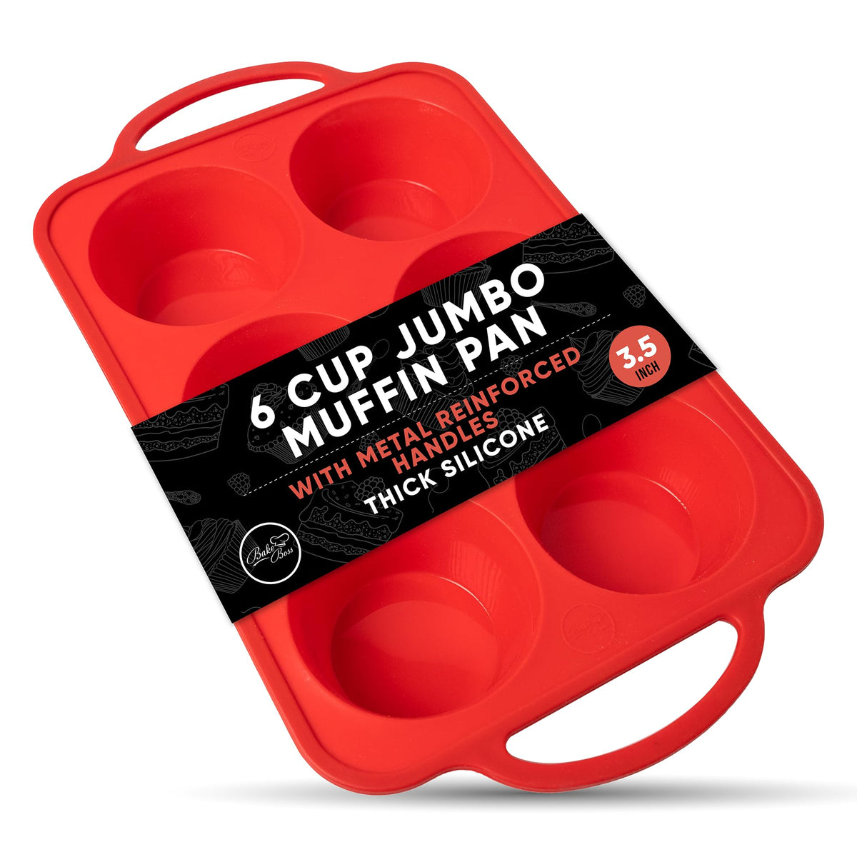 Silicone Muffin Pans, 2-Pack Regular 12 Cup & Mini 24 Cup, BPA-Free