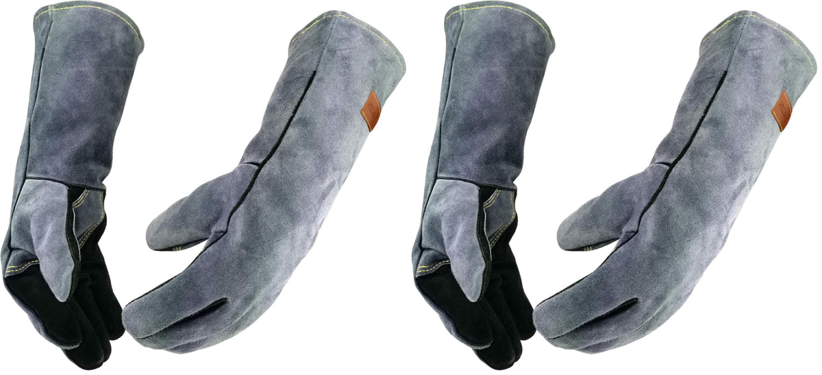 WZQH 16 In,932℉,Welding Gloves,Fireplace Glove,Fire & Heat Resistant,L
