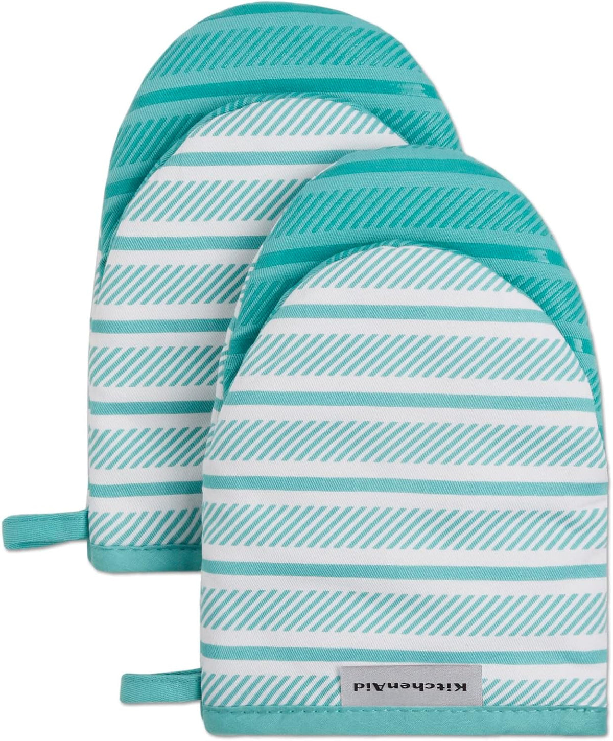 KitchenAid Albany Mini Oven Mitt 2-Pack Set, Dried Rose, 5.5"x8"