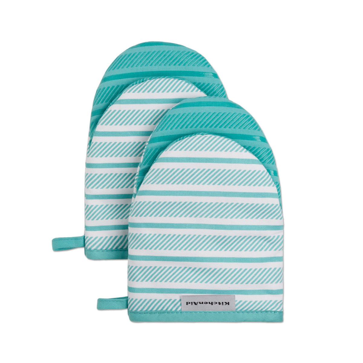 KitchenAid Albany Mini Oven Mitt 2-Pack Set, Dried Rose, 5.5"x8"