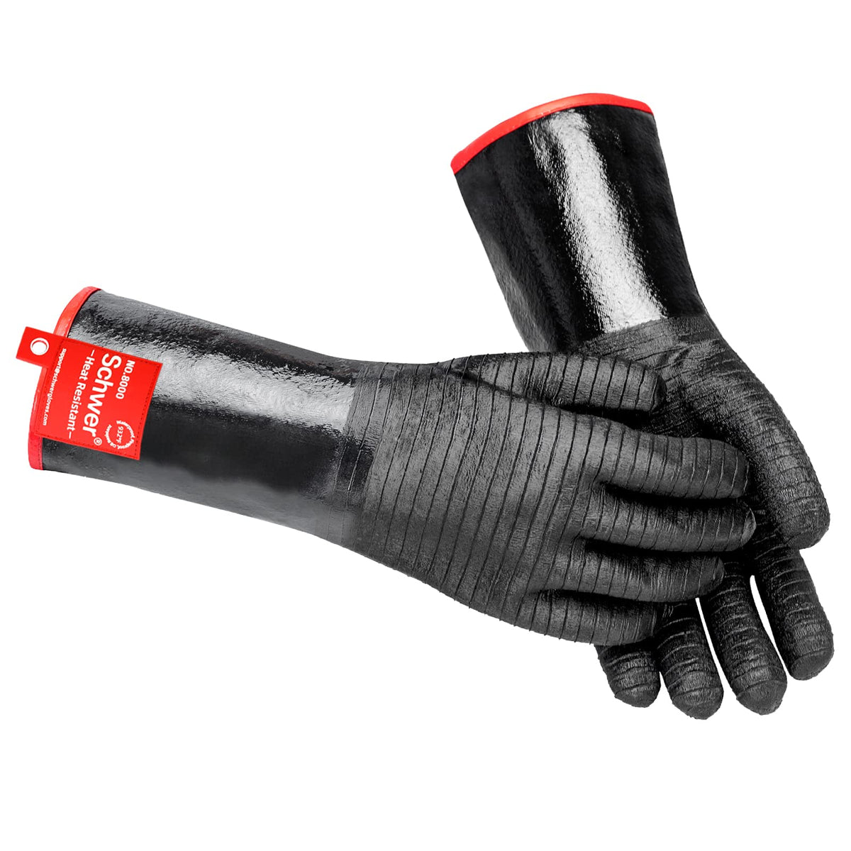 Schwer Heat Resistant BBQ Glove for Oven & Fryer Smoker, CR8000, 14inch