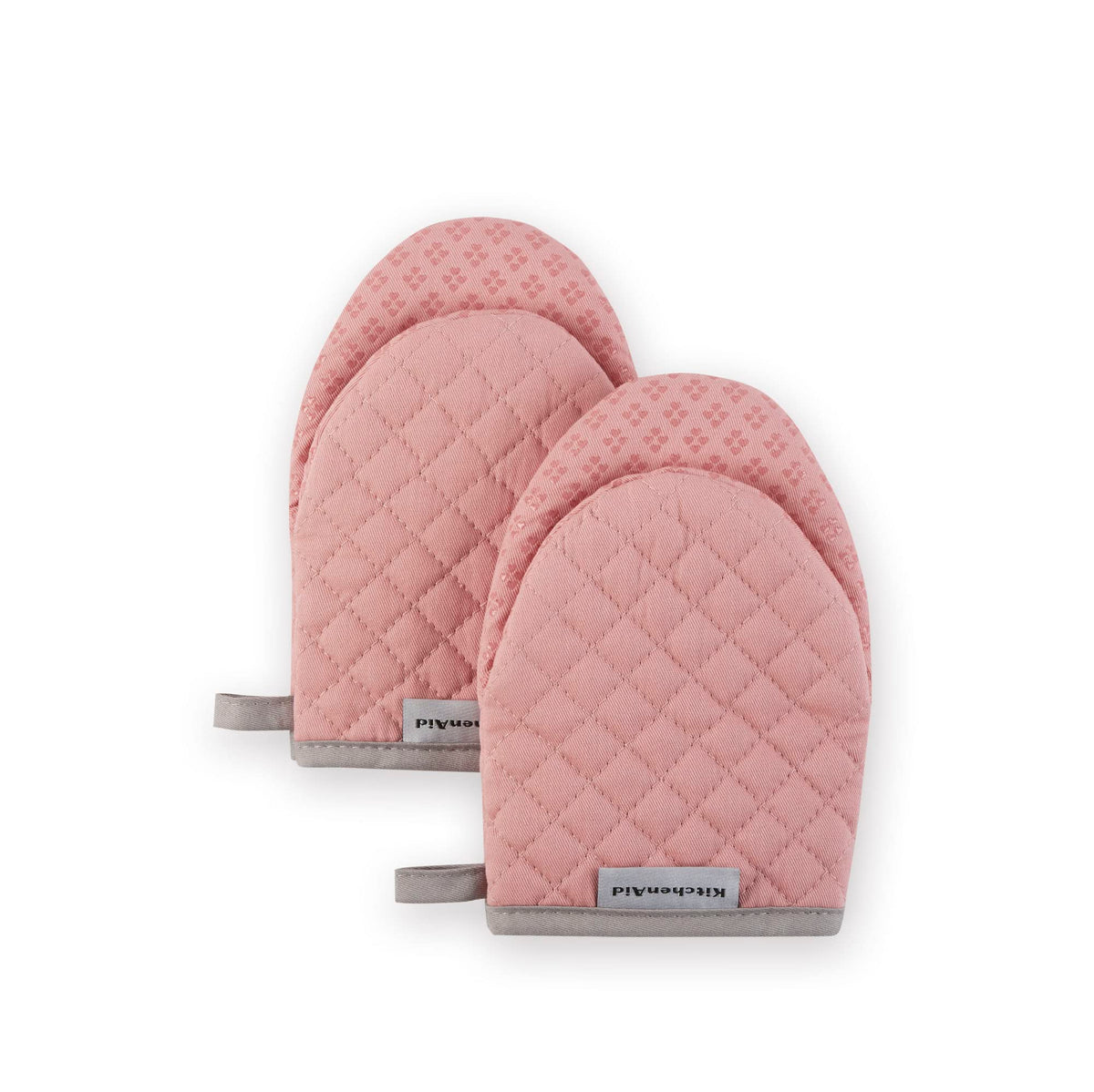 KitchenAid Asteroid Mini Oven Mitt Set, 5.5"x8", Milkshake Tan, 2 Piece