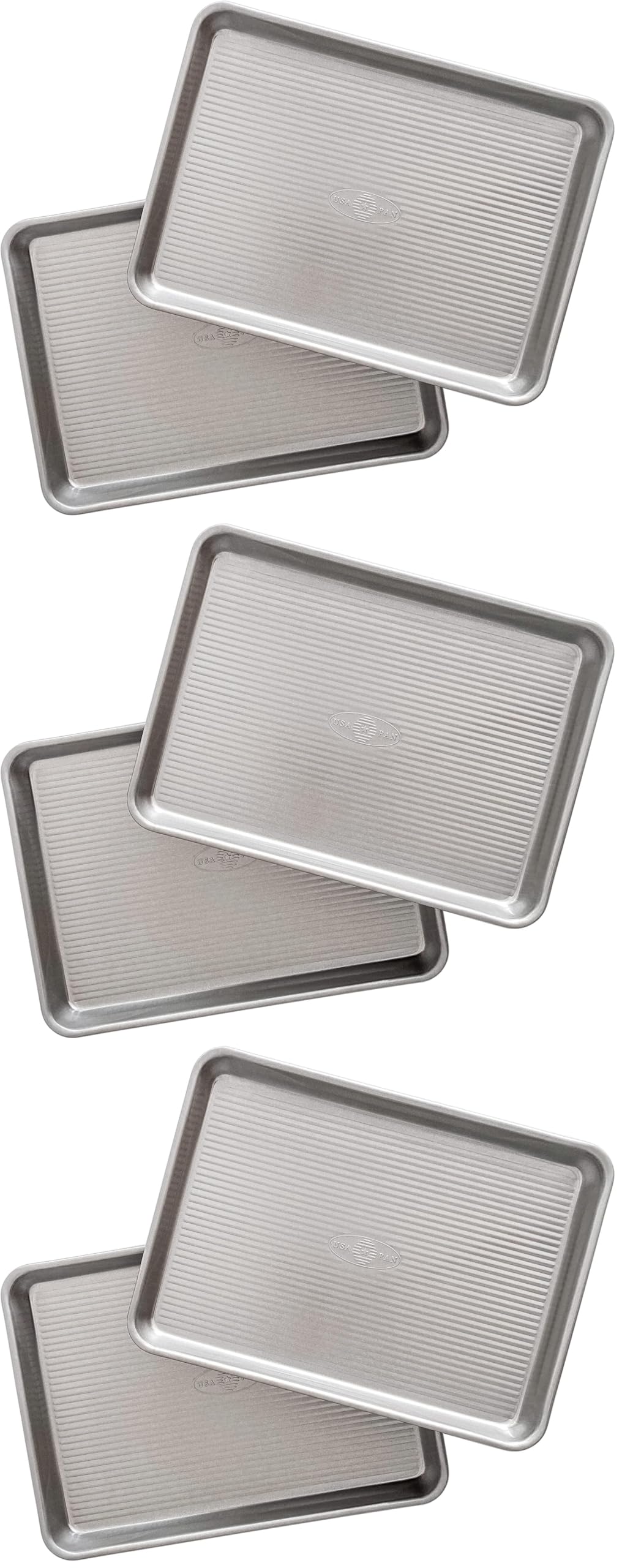 USA Pan Bakeware Nonstick Quarter Sheet Pan, Baking Sheet Aluminized Steel, Pan Measures: 13 x 9.5 x 1 inches