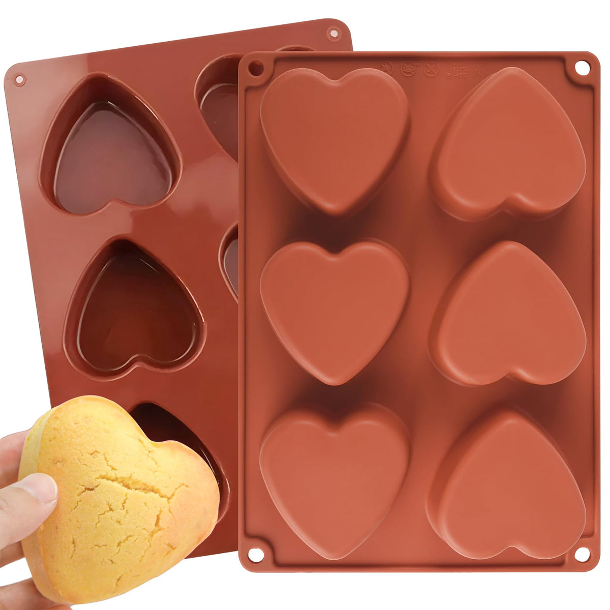 3 Pcs Round Chocolate Cookie Molds Set,12-Cavity Silicone Mold with 30 Clear Treat Boxes, Round Baking Mold for Candy, Mini Cake, Individually Wrapped Cakesicle Party Favor Packaging