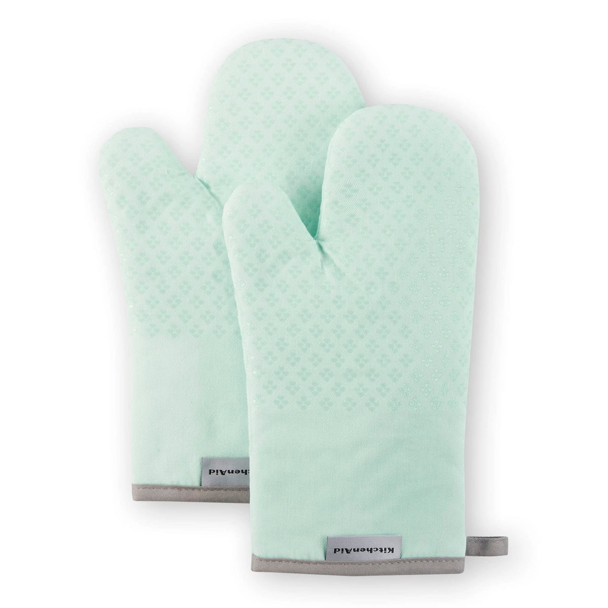 KitchenAid Asteroid Oven Mitt Set, 7"x12.5", Dark Green, 2 Piece