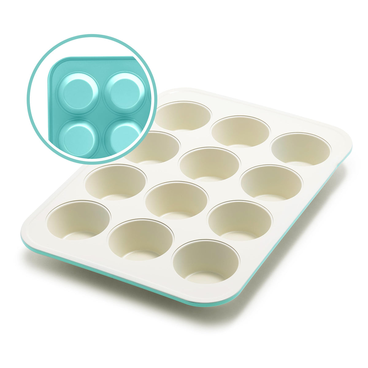 GreenLife 18” x 13” Ceramic Nonstick Half Cookie Sheet, Turquoise