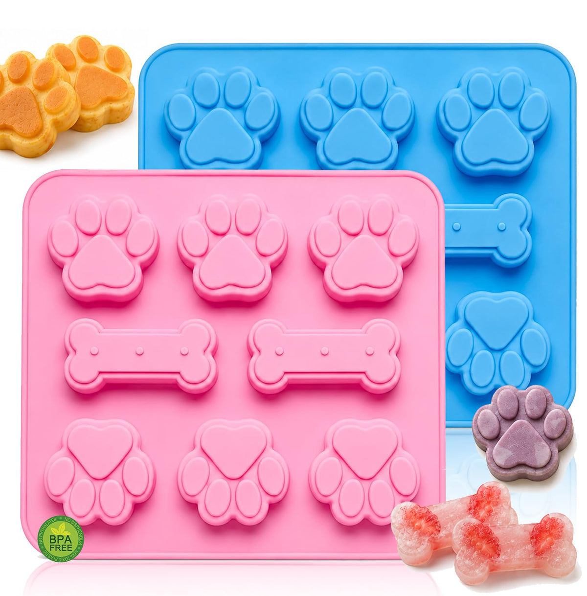 3 Pcs Round Chocolate Cookie Molds Set,12-Cavity Silicone Mold with 30 Clear Treat Boxes, Round Baking Mold for Candy, Mini Cake, Individually Wrapped Cakesicle Party Favor Packaging