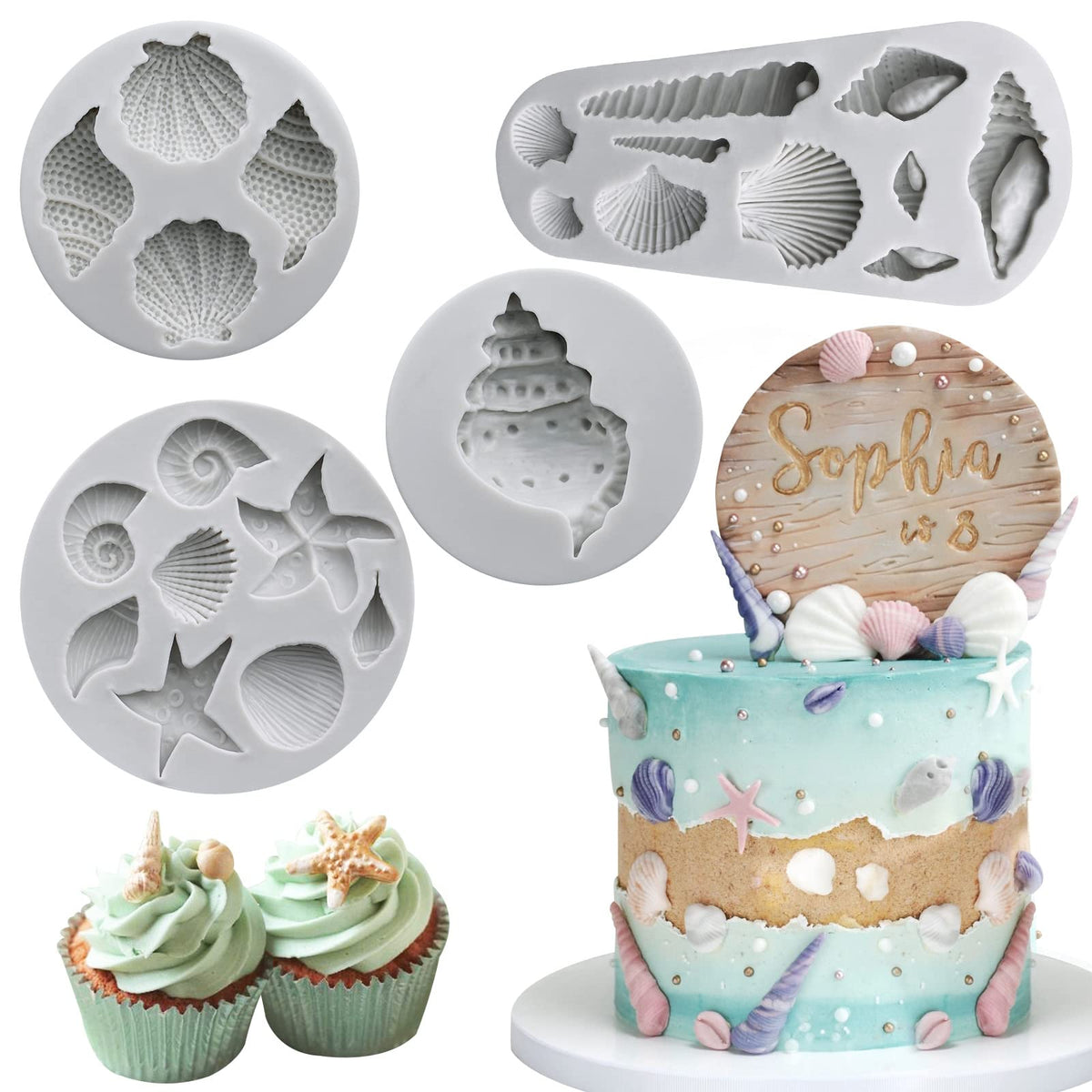 Sakolla 3 Pcs Round Chocolate Cookie Molds, 2.1 Inch Cylinder Silicone Mold