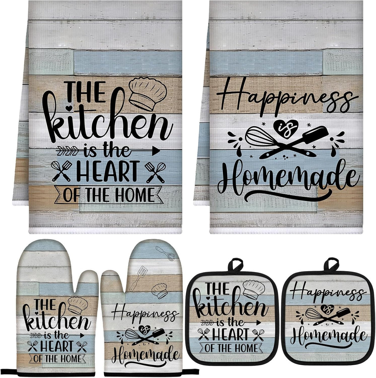 Sratte 6 Pcs Farmhouse Kitchen Decor Accessories Set