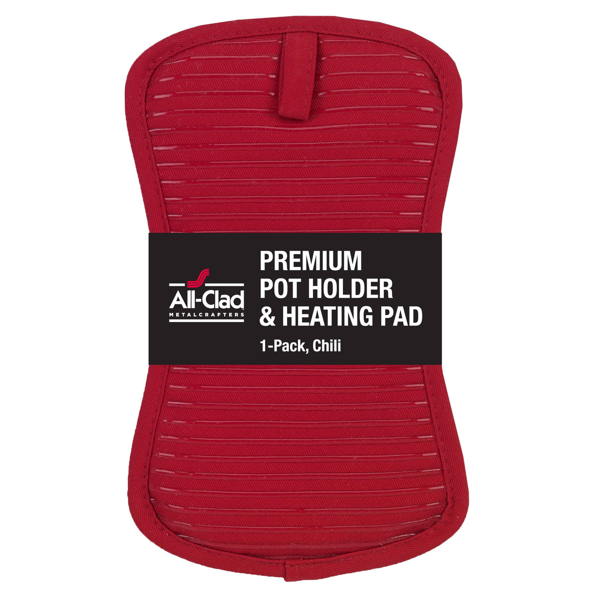 All-Clad Premium Pot Holder & Hot Pad: Heat Resistant to 500 Degrees - 100% Cotton, 10"x6.25" Hot Pad for Kitchen and Barbeque, (2-Pack), Indigo