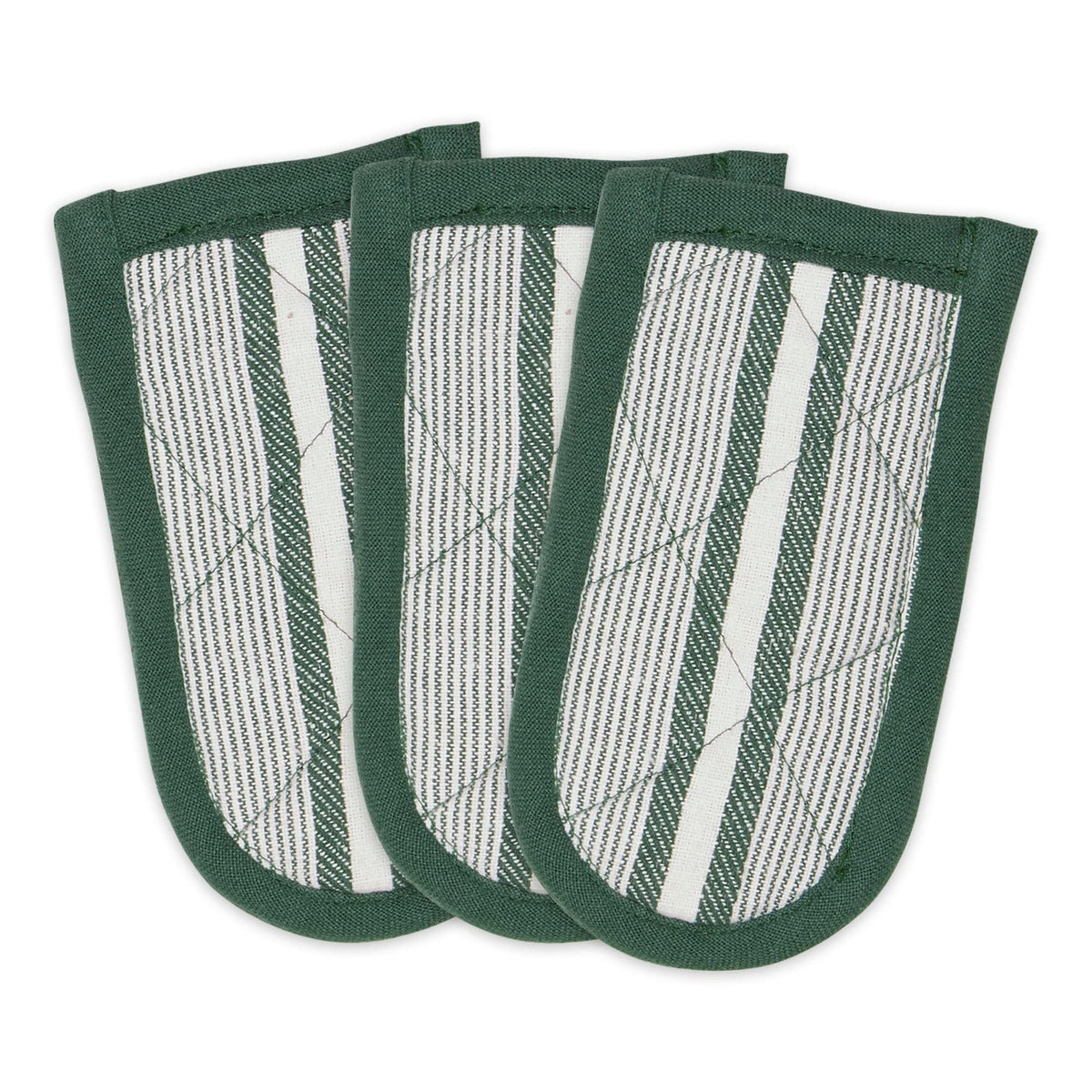 DII Double Strip Chef Kitchen Cooking & Baking Collection, Double Oven Mitt, 35x7.5, Mineral Gray