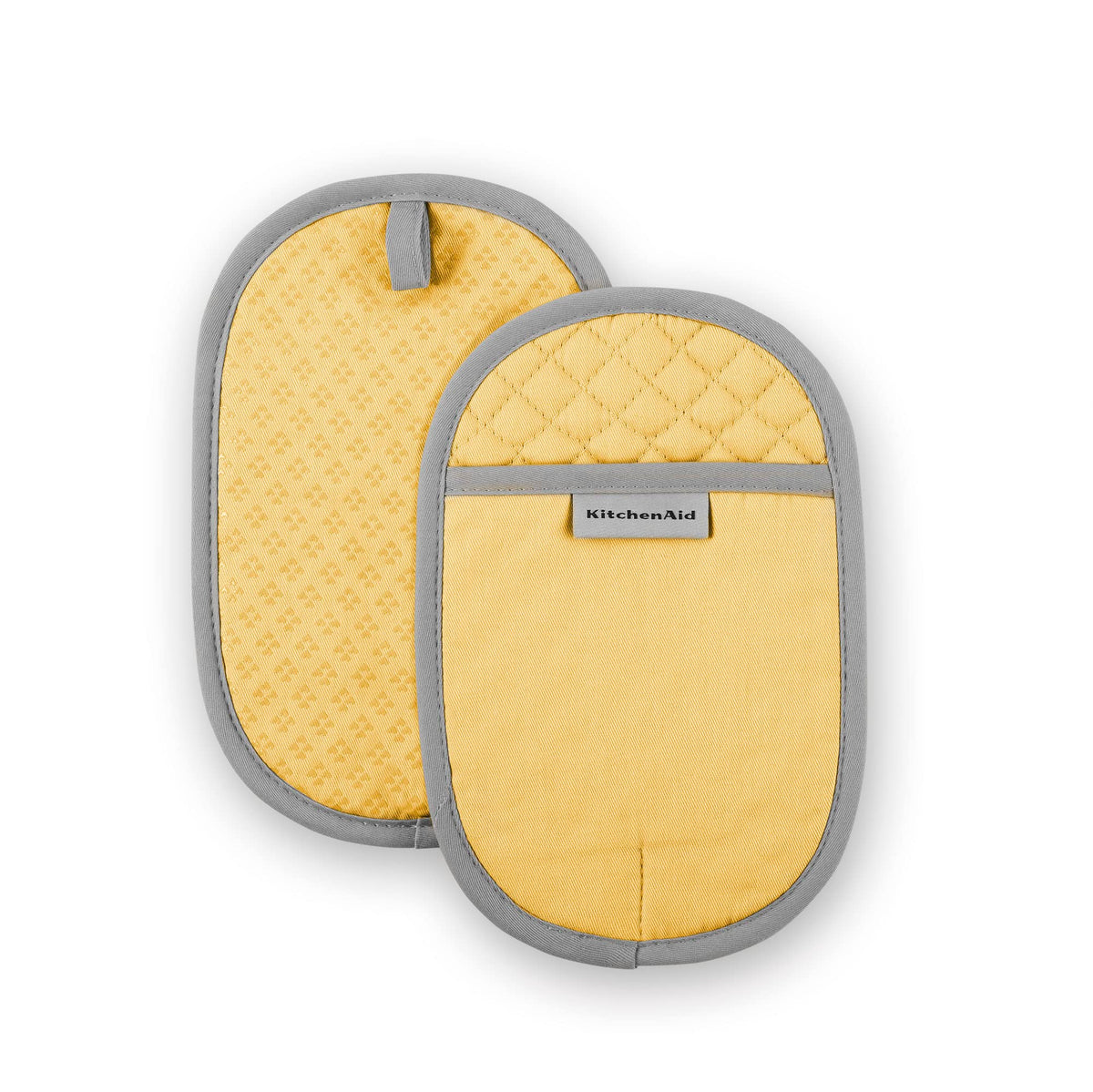 KitchenAid Asteroid Pot Holder 2-Pack Set, Pebbled Palm Green, 6.5"x10"