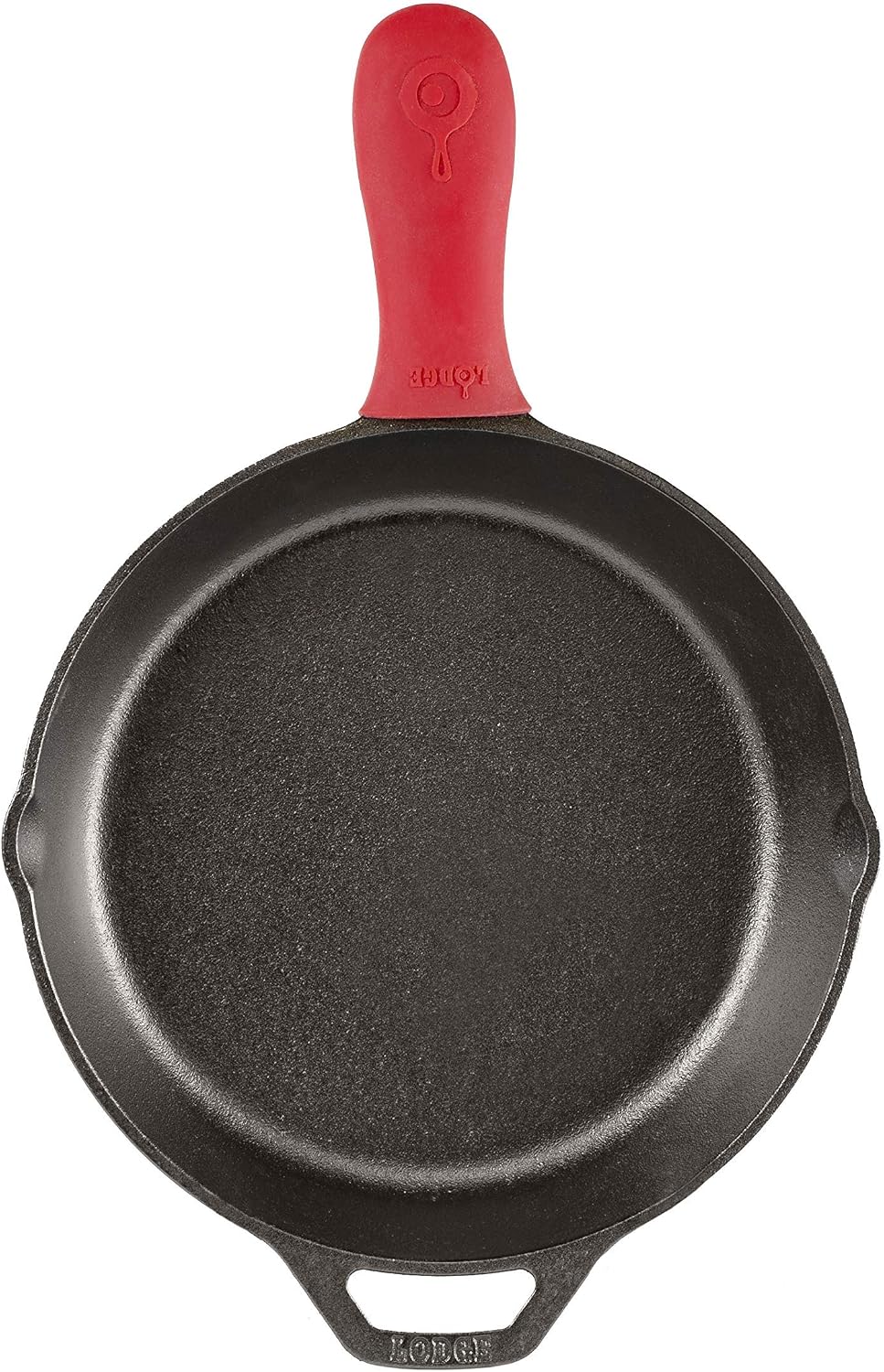 Lodge Silicone Hot Handle Holder for 9 Inch and Larger Skillets, Red