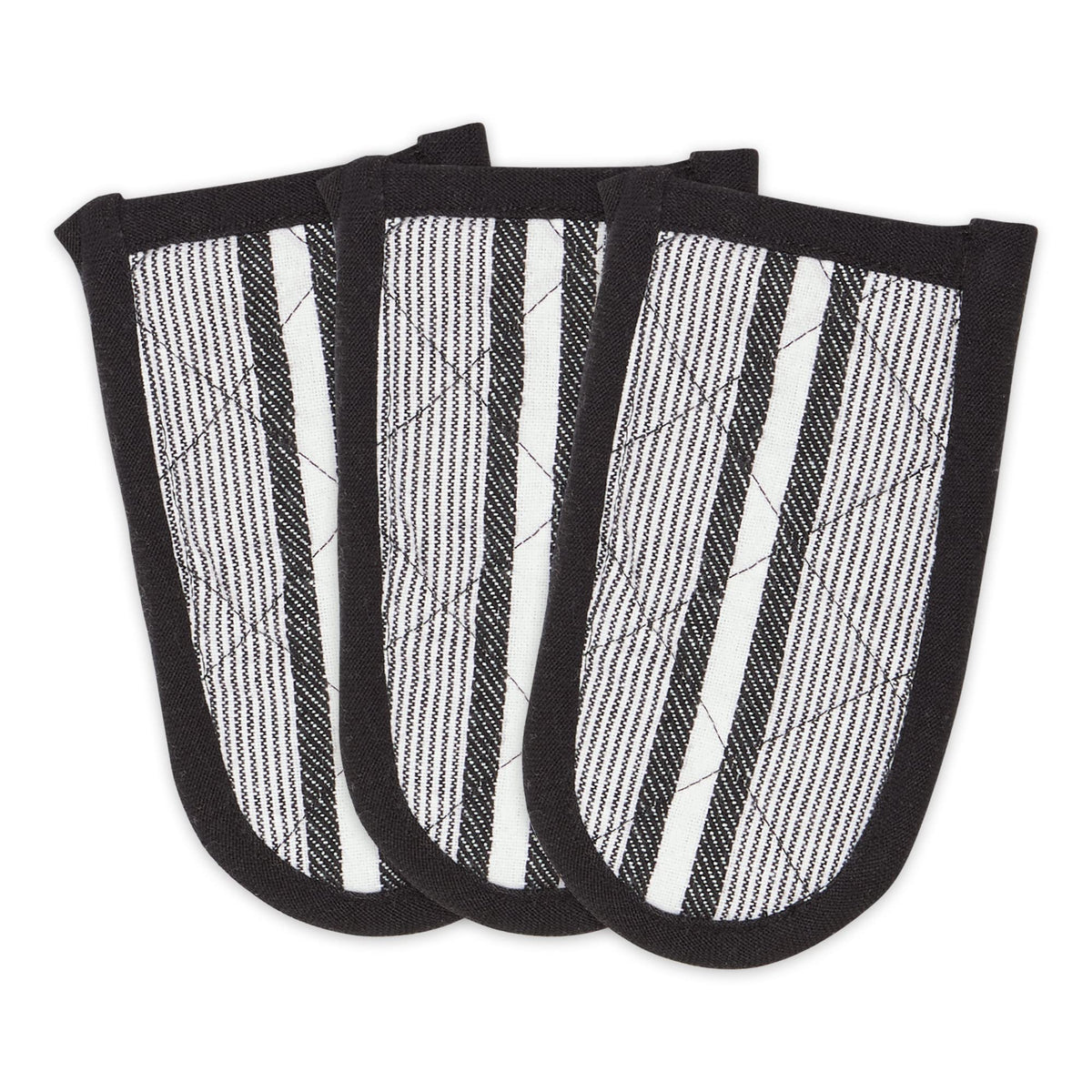 DII Double Strip Chef Kitchen Cooking & Baking Collection, Double Oven Mitt, 35x7.5, Mineral Gray