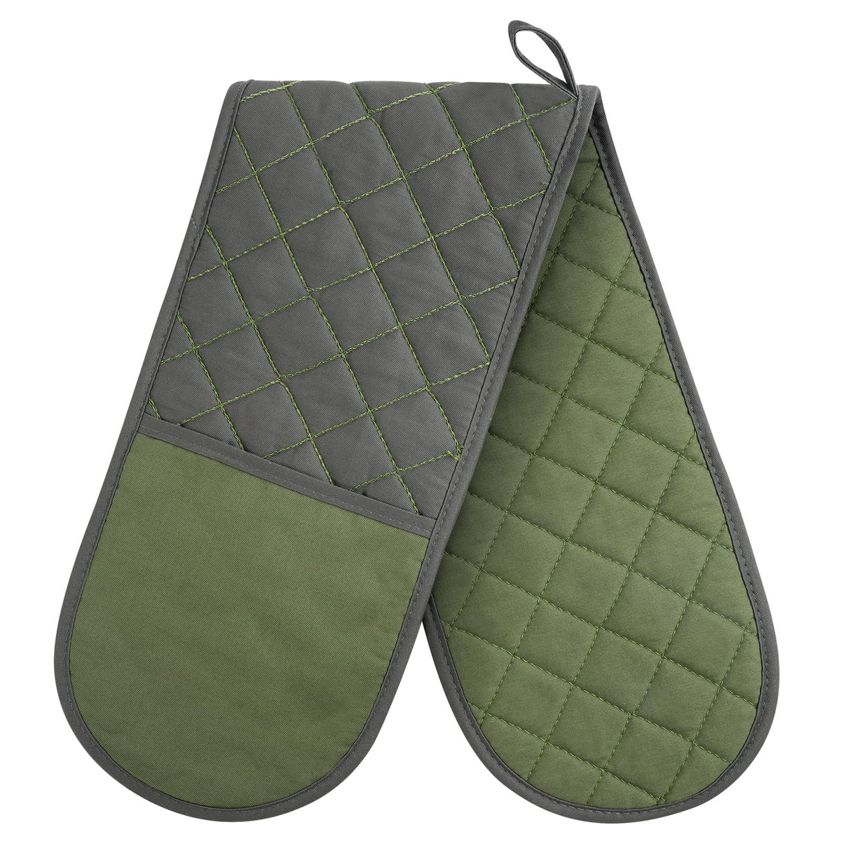 AUAUY Oven Mitts and Pot Holders 6PCS Set, 392°F Heat Resistant BBQ Gloves
