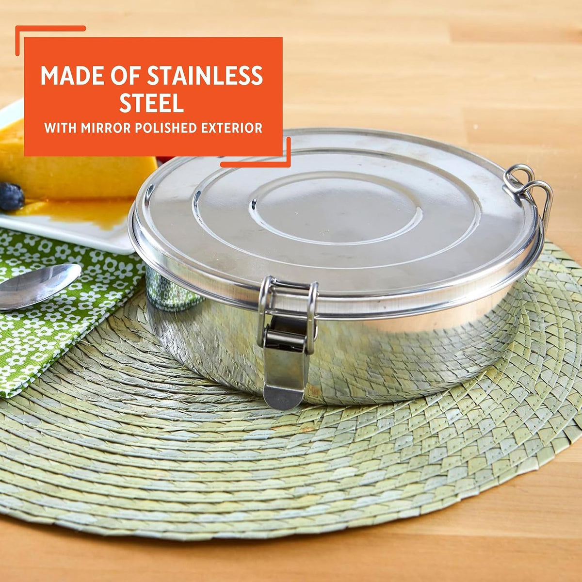 IMUSA 7 Inch Stainless Steel Flan Mold for Baking