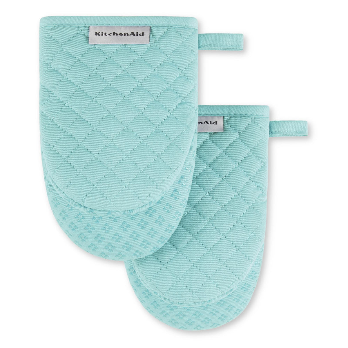 KitchenAid Asteroid Mini Oven Mitt Set, 5.5"x8", Milkshake Tan, 2 Piece