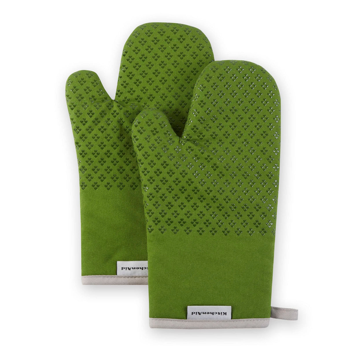 KitchenAid Asteroid Oven Mitt Set, 7"x12.5", Fire Red, 2 Piece