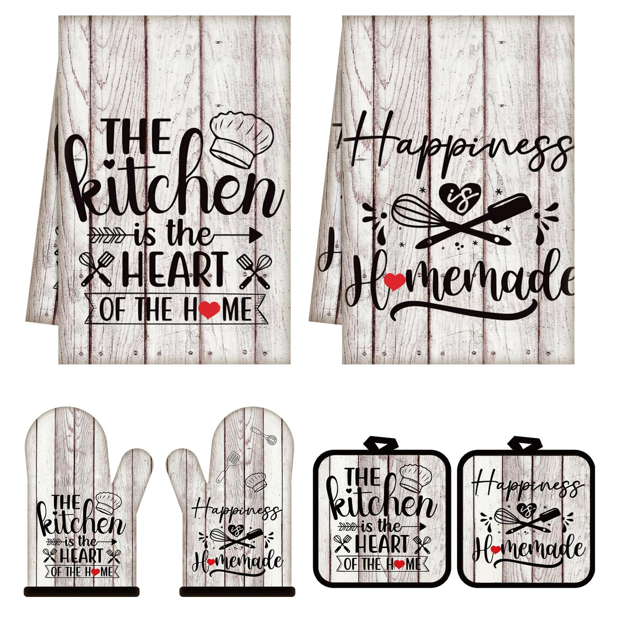Sratte 6 Pcs Farmhouse Kitchen Decor Accessories Set