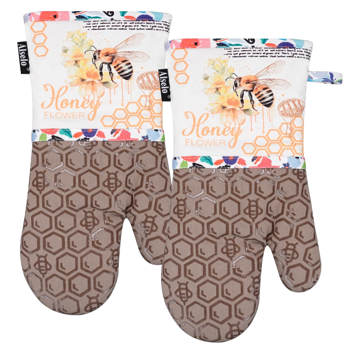 Alselo Oven Mitts, 7"x13.5", 1 Pair