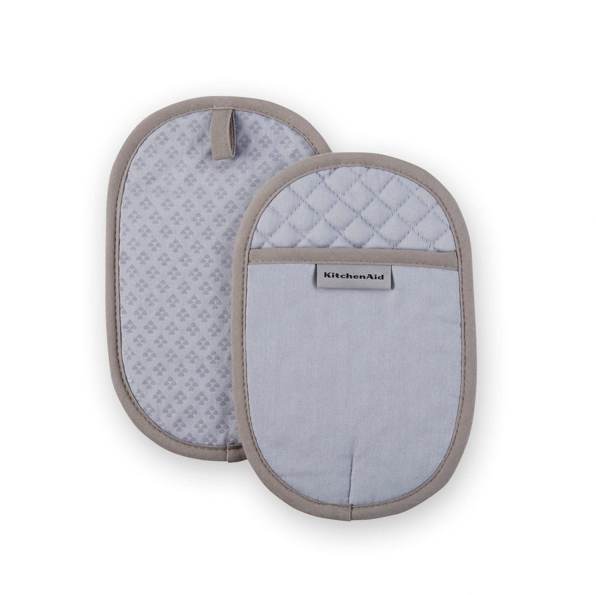 KitchenAid Asteroid Pot Holder 2-Pack Set, Pebbled Palm Green, 6.5"x10"