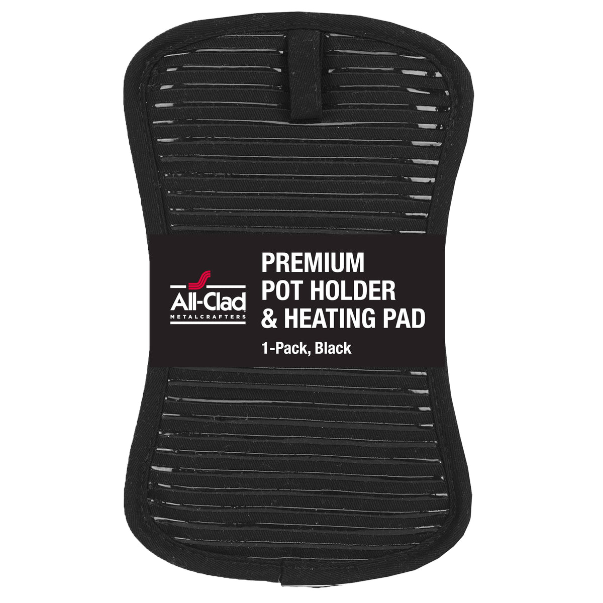 All-Clad Premium Pot Holder & Hot Pad: Heat Resistant to 500 Degrees - 100% Cotton, 10"x6.25" Hot Pad for Kitchen and Barbeque, (2-Pack), Indigo