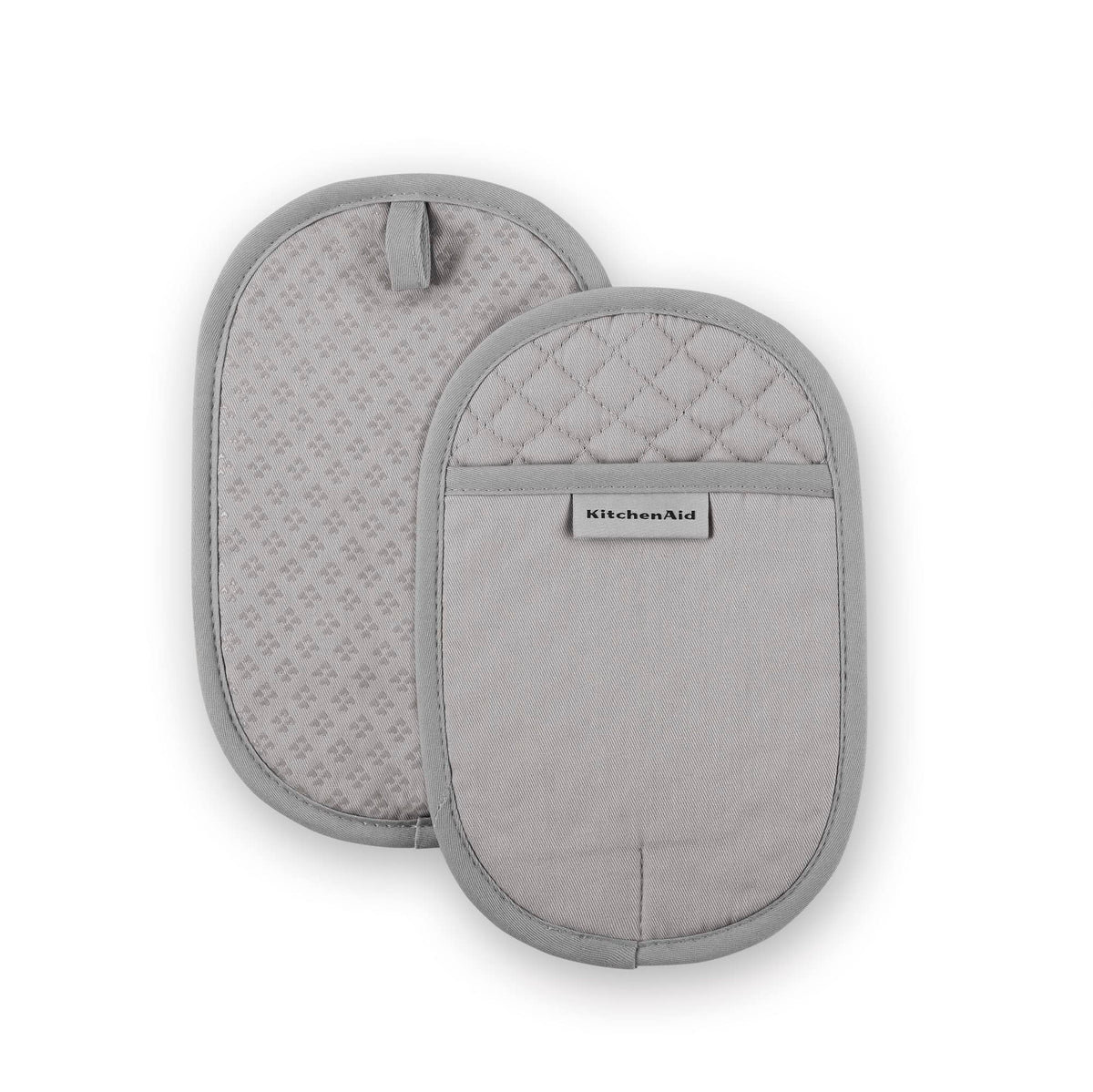 KitchenAid Asteroid Pot Holder 2-Pack Set, Pebbled Palm Green, 6.5"x10"