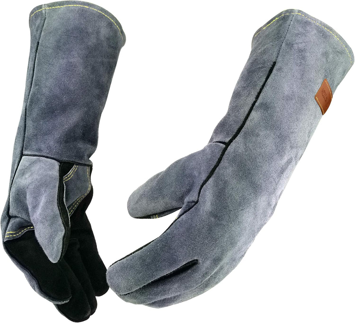 WZQH 16 In,932℉,Welding Gloves,Fireplace Glove,Fire & Heat Resistant,L