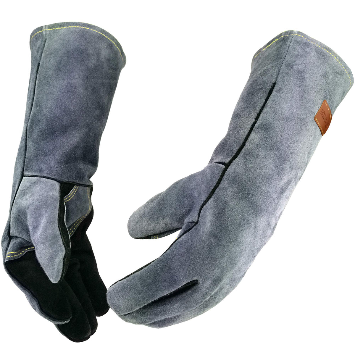 WZQH 16 In,932℉,Welding Gloves,Fireplace Glove,Fire & Heat Resistant,L