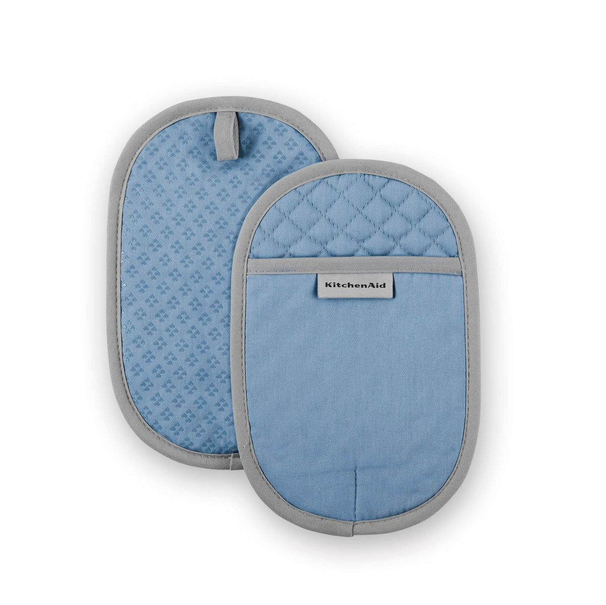 KitchenAid Asteroid Pot Holder 2-Pack Set, Pebbled Palm Green, 6.5"x10"