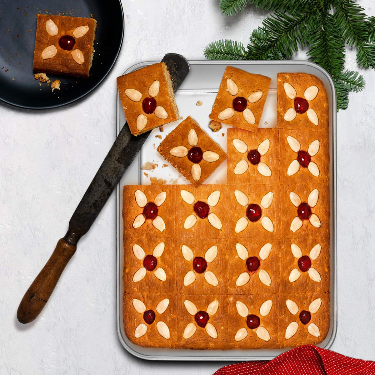 E-far Baking Pans Set of 3, Stainless Steel Sheet Cake Pan for Oven