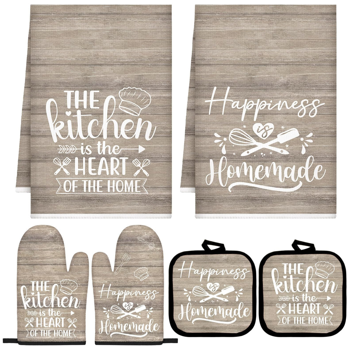 Sratte 6 Pcs Farmhouse Kitchen Decor Accessories Set