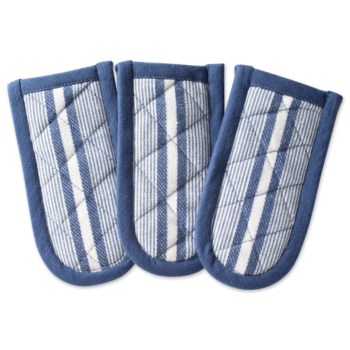 DII Double Strip Chef Kitchen Cooking & Baking Collection, Double Oven Mitt, 35x7.5, Mineral Gray