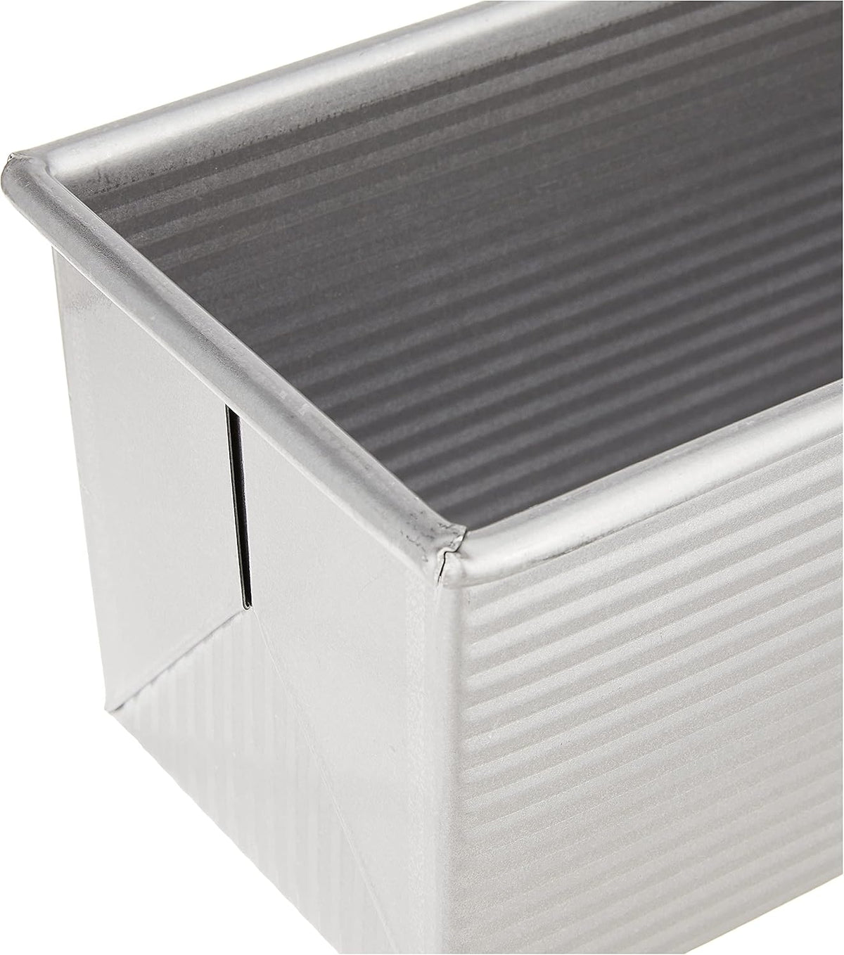 USA Pan Bakeware Pullman Loaf Pan with Cover, 13 x 4 inch, Nonstick & Quick Release Coating, Made in the USA from Aluminized Steel