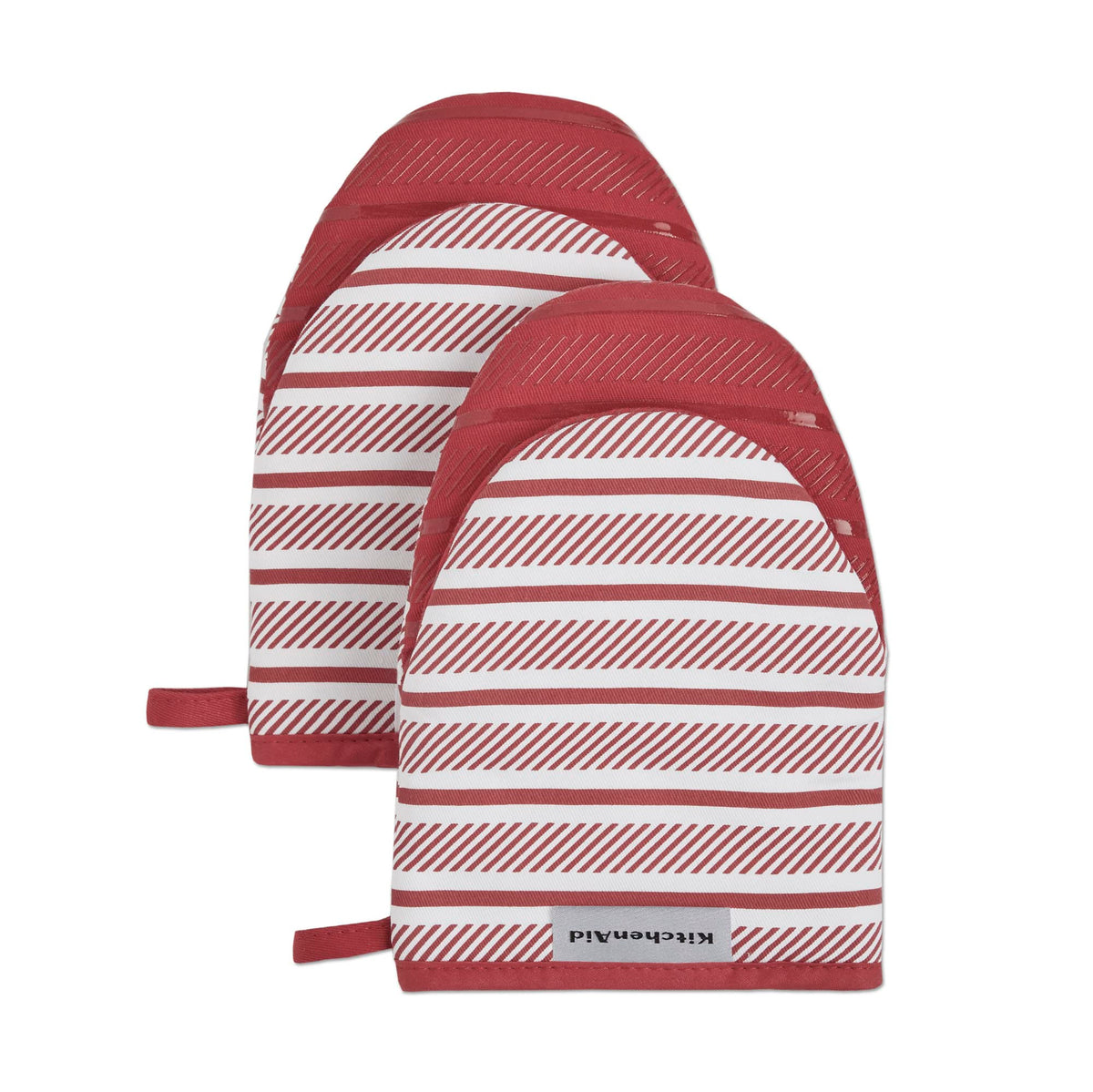 KitchenAid Albany Mini Oven Mitt 2-Pack Set, Dried Rose, 5.5"x8"