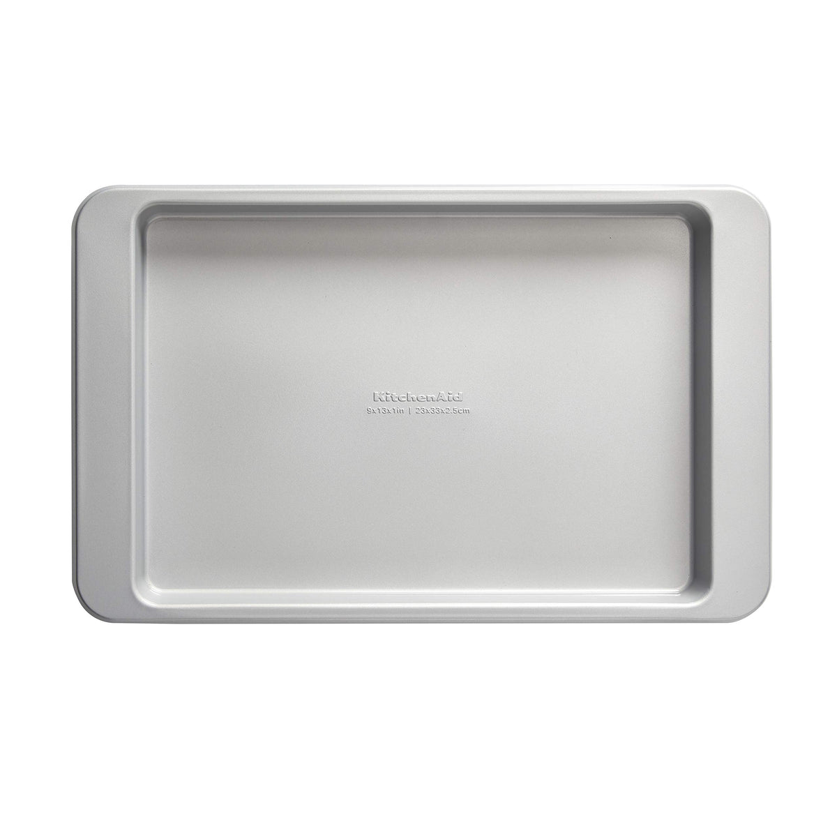KitchenAid 9x13in Nonstick Aluminized Steel Baking Sheet, Contour Silver