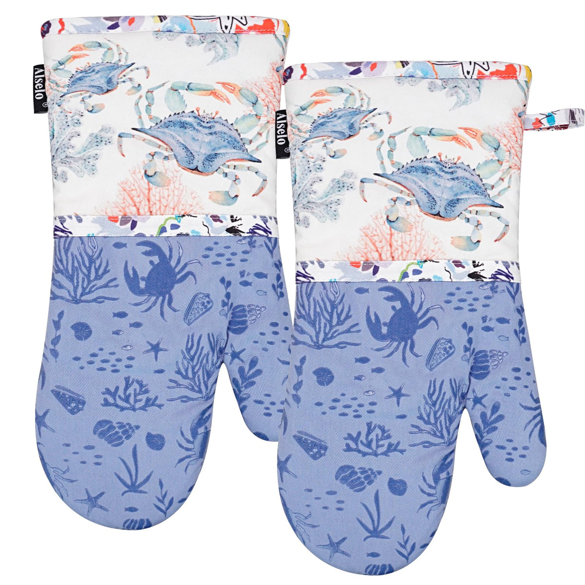 Alselo Oven Mitts, 7"x13.5", 1 Pair