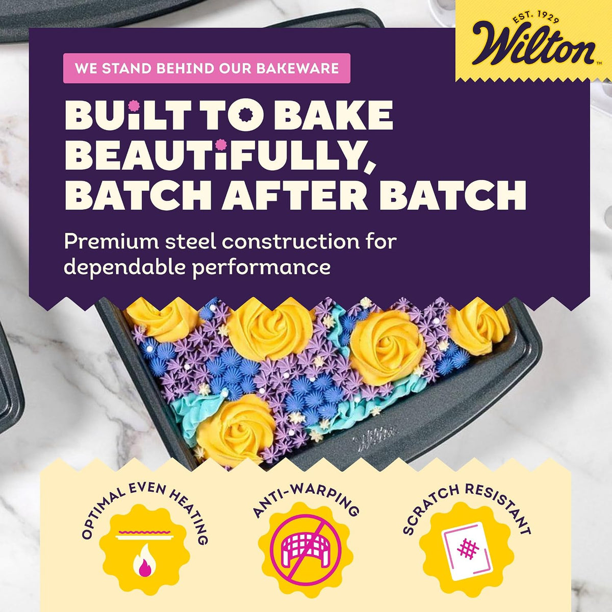 Wilton Platinum Non-Stick Square Pan, Made Without PFAS, 9 x 9 in