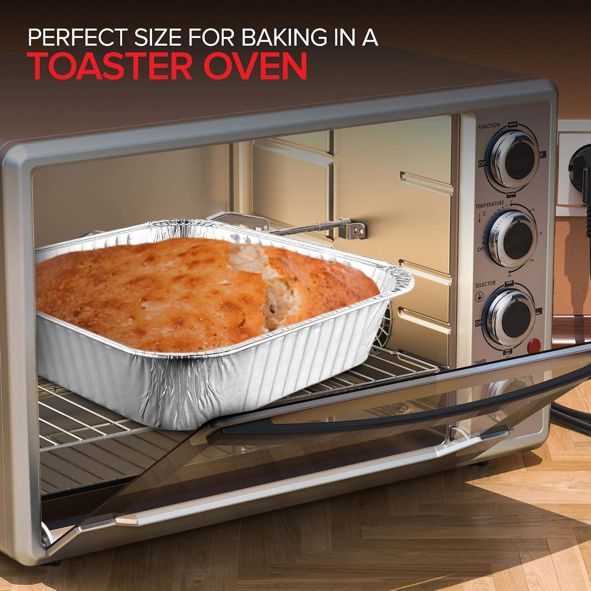 Stock Your Home 8x8 Foil Pans (20 Pack) 8 Inch Square Aluminum Pans - Foil Pans - Disposable Food Containers Great for Baking Cake, Cooking, Heating, Storing, Prepping Food