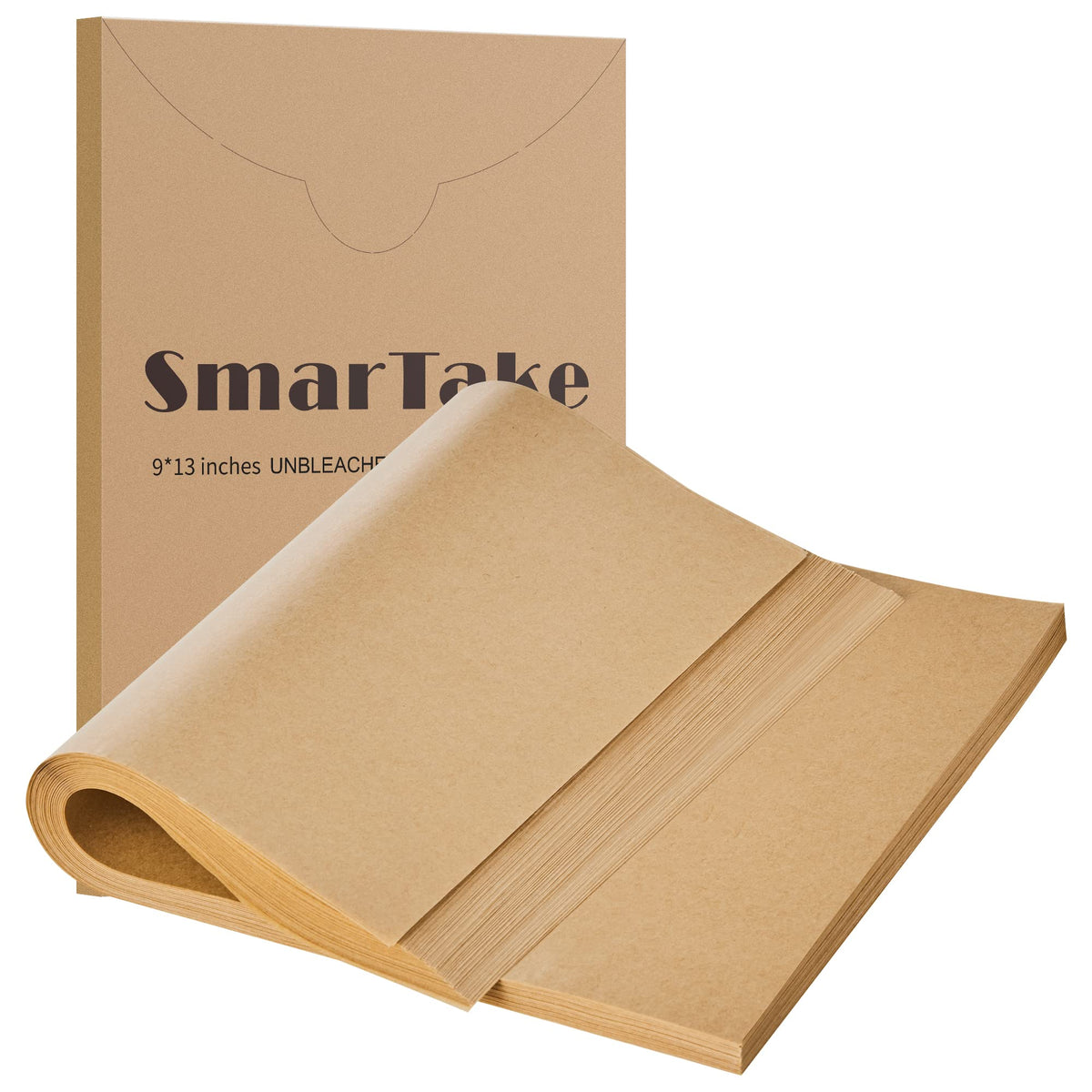 SMARTAKE 200 Pcs Parchment Paper Baking Sheets, 12x16 Inches, Non-Stick