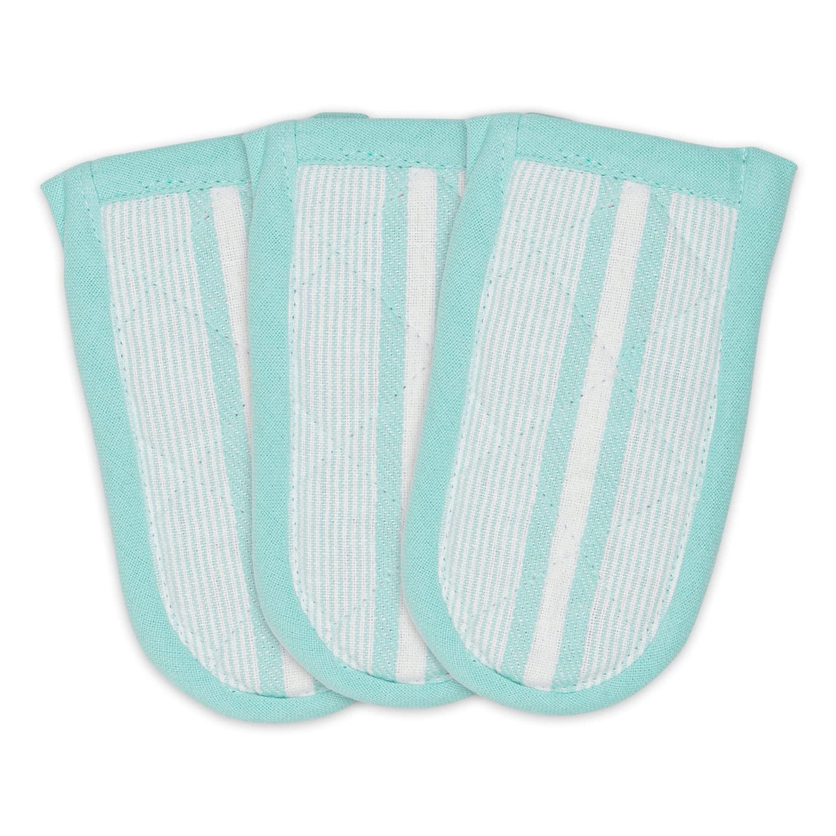 DII Double Strip Chef Kitchen Cooking & Baking Collection, Double Oven Mitt, 35x7.5, Mineral Gray