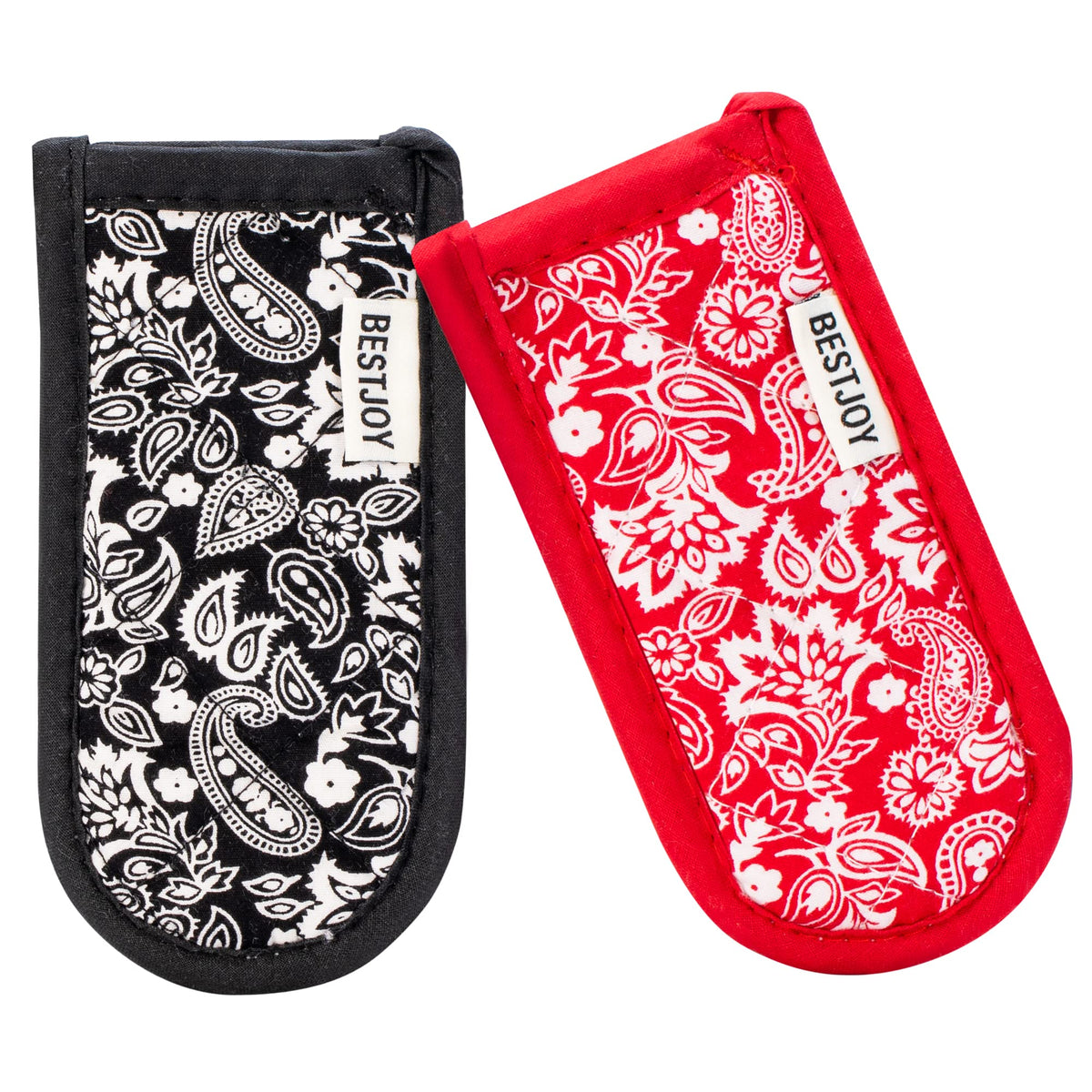 Cast Iron Skillet Handle Covers,Pot Handle Covers Heat Resistant,Pot Holders for Kitchen Heat Resistant,Machine Washable Handle Mitts 2 PCS(Striped)