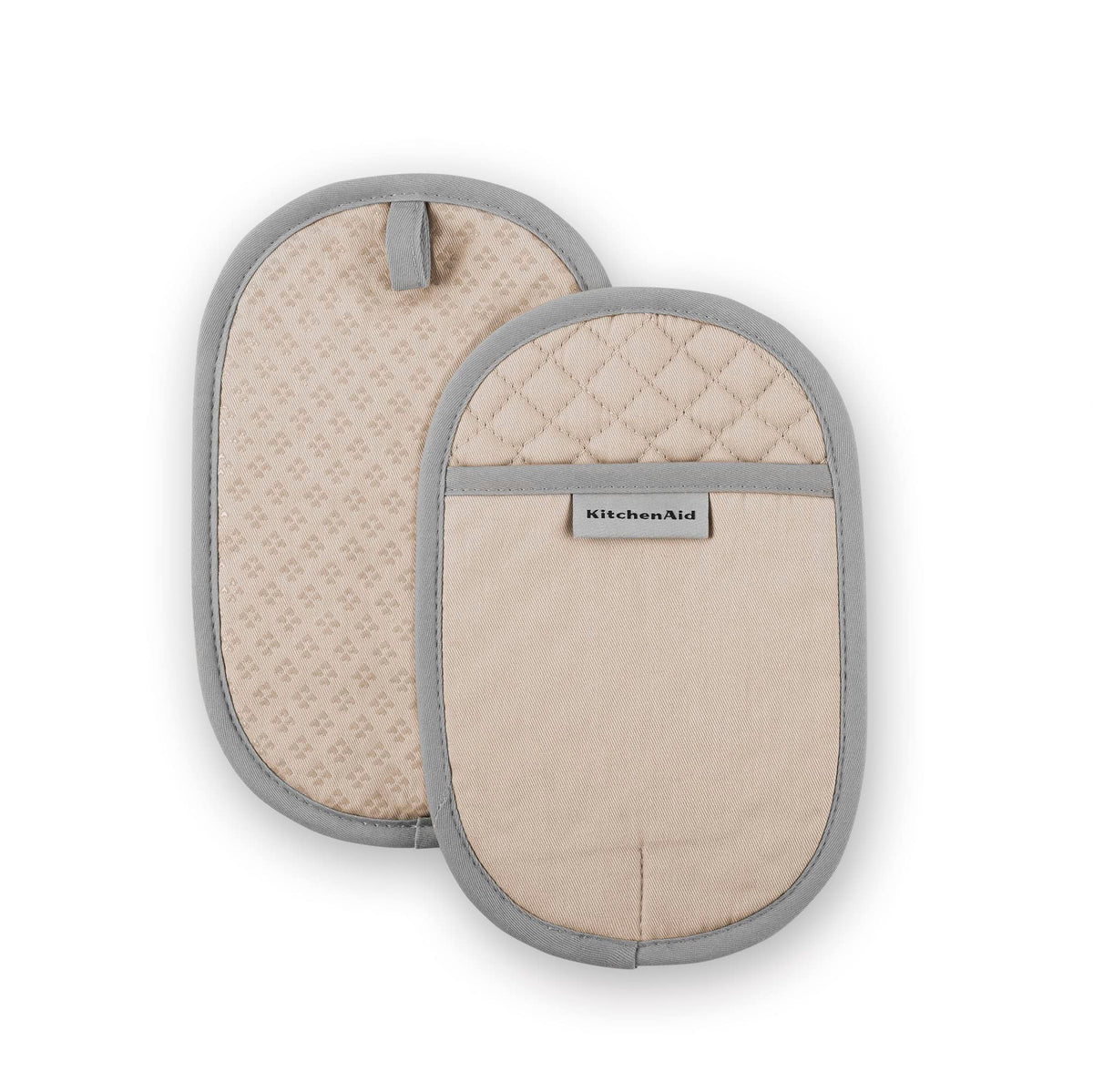 KitchenAid Asteroid Pot Holder 2-Pack Set, Pebbled Palm Green, 6.5"x10"