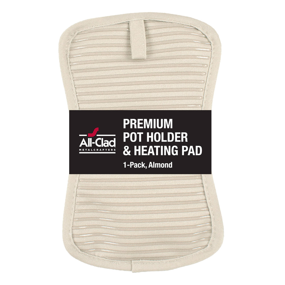 All-Clad Premium Pot Holder & Hot Pad: Heat Resistant to 500 Degrees - 100% Cotton, 10"x6.25" Hot Pad for Kitchen and Barbeque, (2-Pack), Indigo