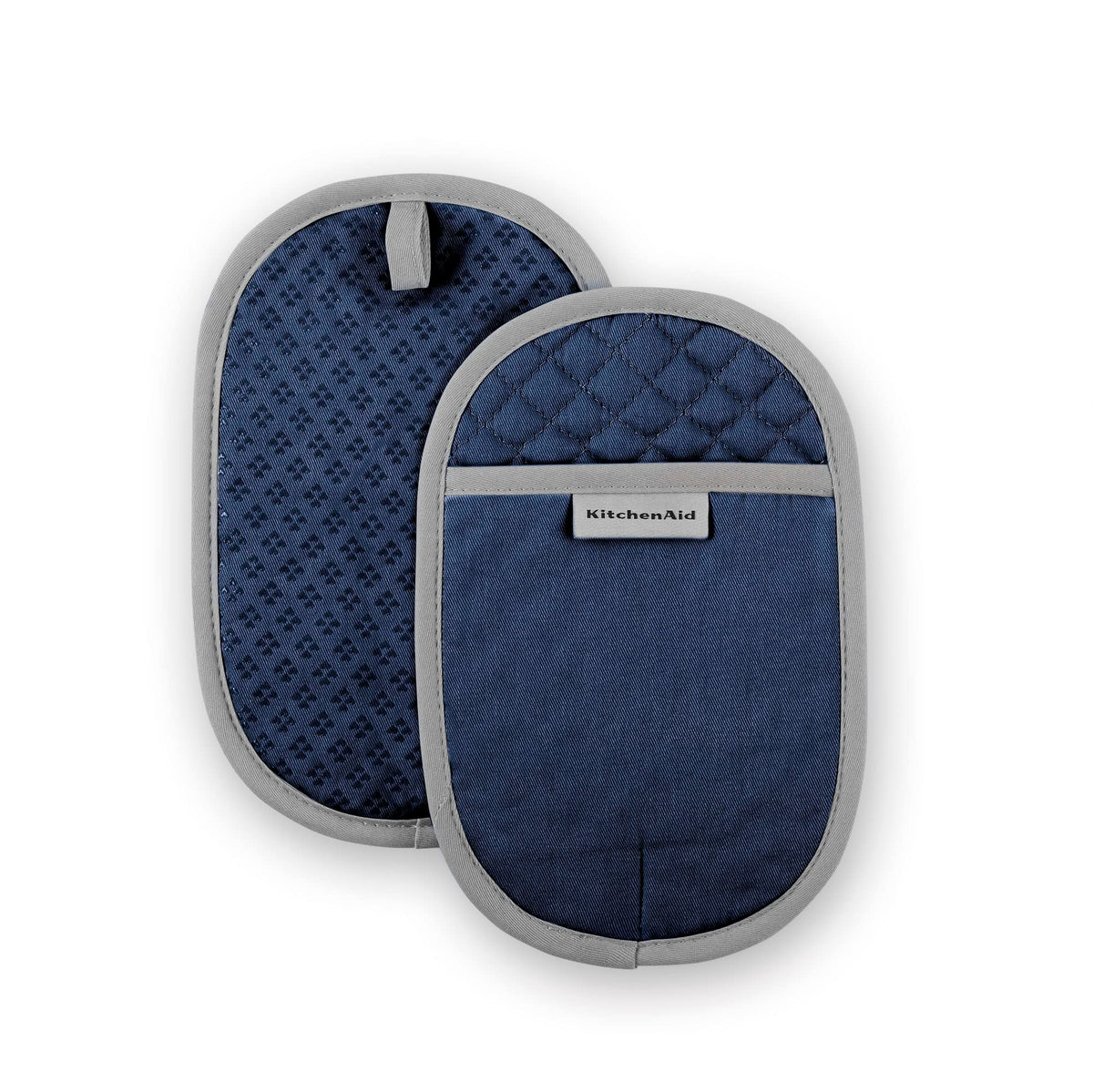 KitchenAid Asteroid Pot Holder 2-Pack Set, Pebbled Palm Green, 6.5"x10"