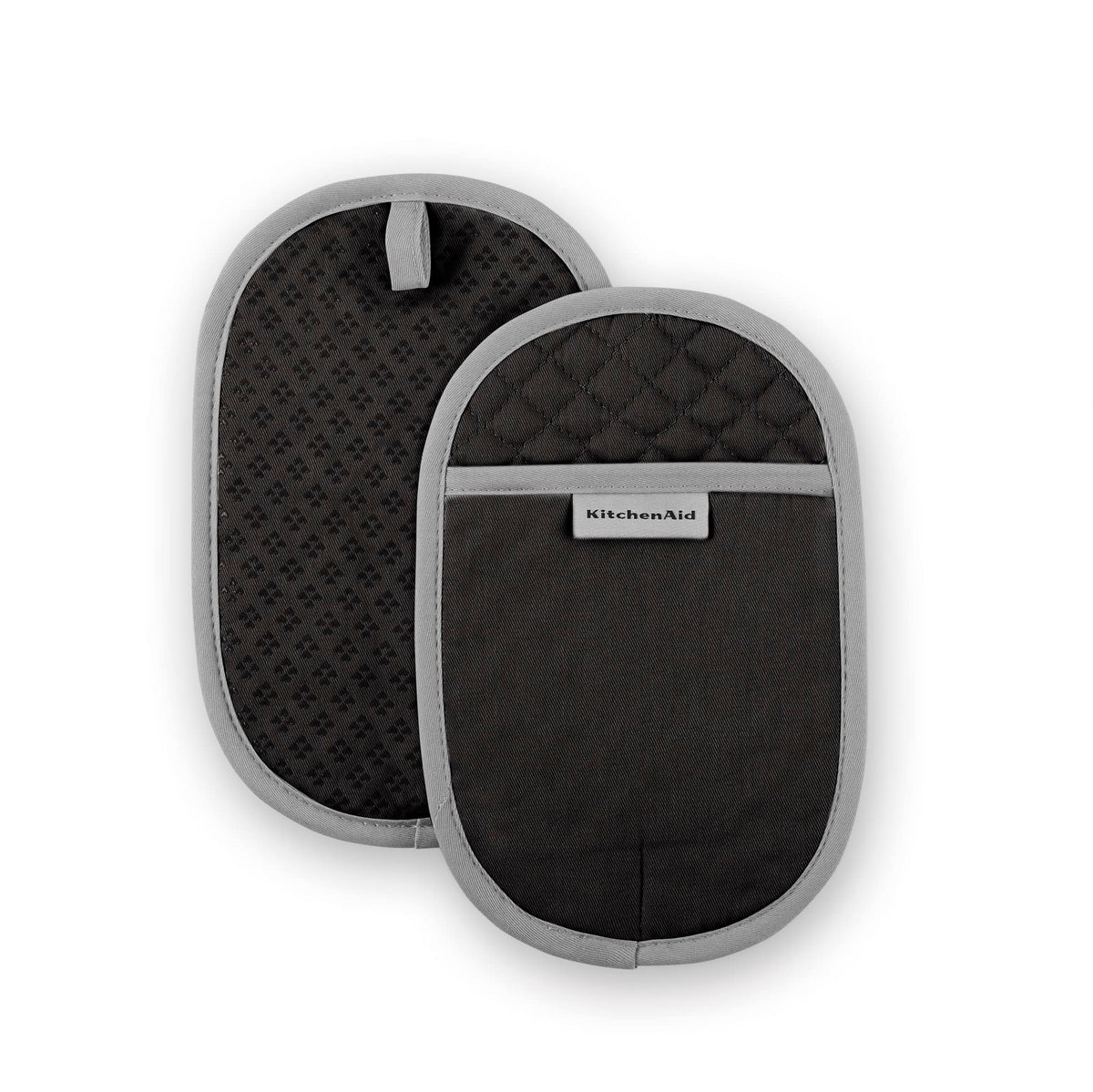 KitchenAid Asteroid Pot Holder 2-Pack Set, Pebbled Palm Green, 6.5"x10"