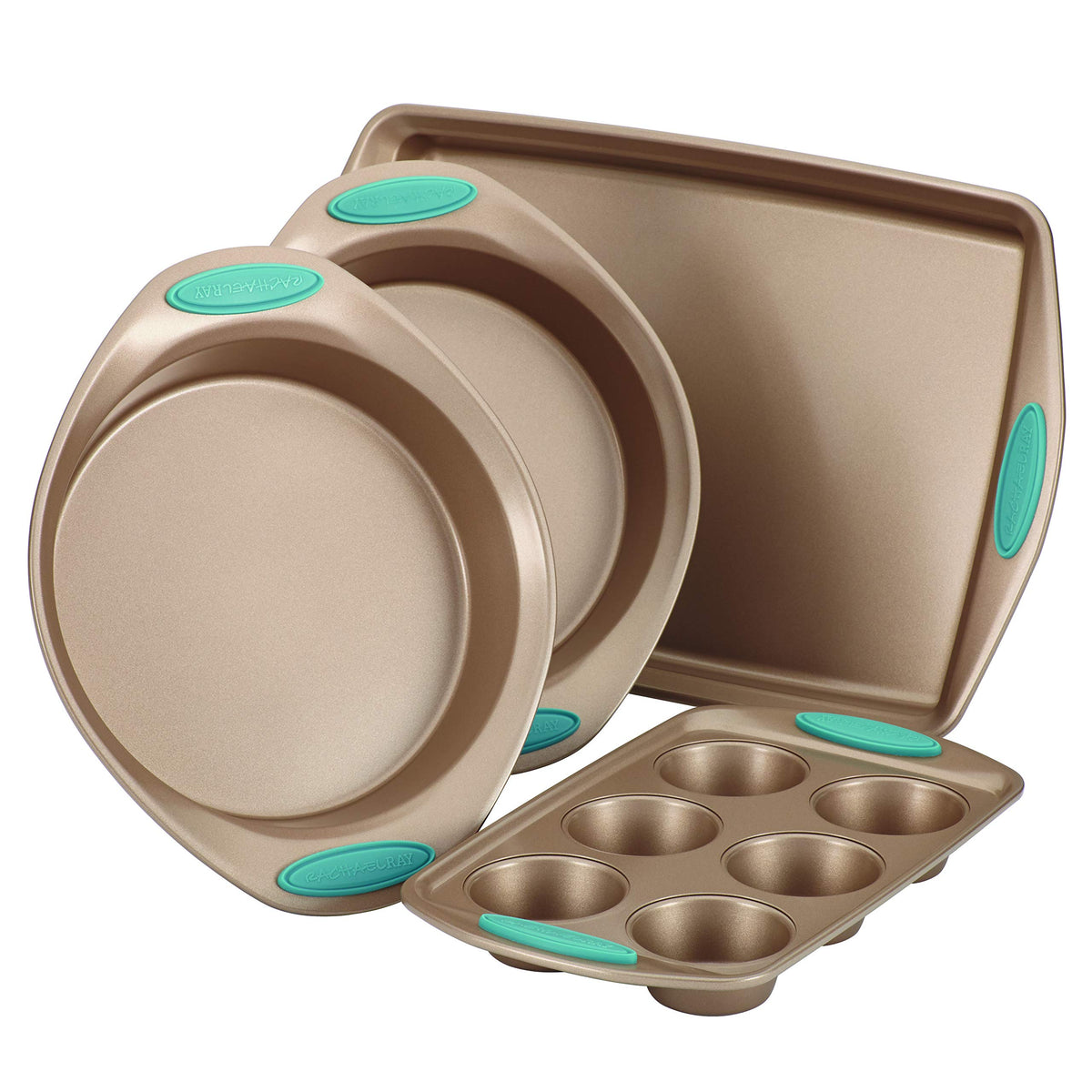 Rachael Ray Cucina Nonstick Bakeware Baking Pans Set, Baking Set 10-Piece