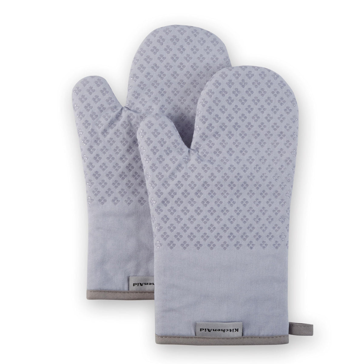 KitchenAid Asteroid Oven Mitt Set, 7"x12.5", Fog Blue, 2 Piece