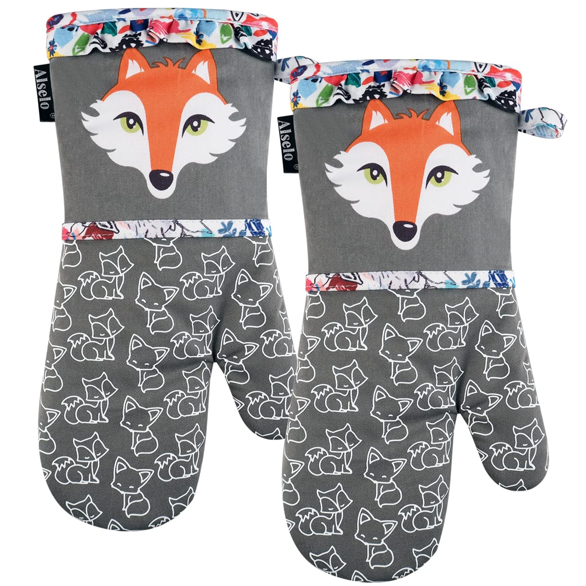 Alselo Oven Mitts, 7"x13.5", 1 Pair