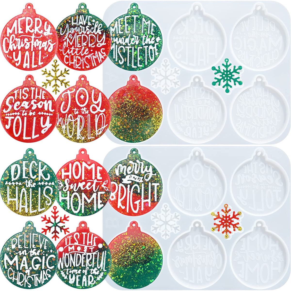 Sakolla 2 Pack Insect Silicone Soap Molds, 6-Cavity Dragonfly Butterfly Ladybug Shape Silicone Molds for Soap Making, DIY Baking Mold for Lotion Bars, Chocolate, Candy, Muffin, Biscuit, Cookie Pans